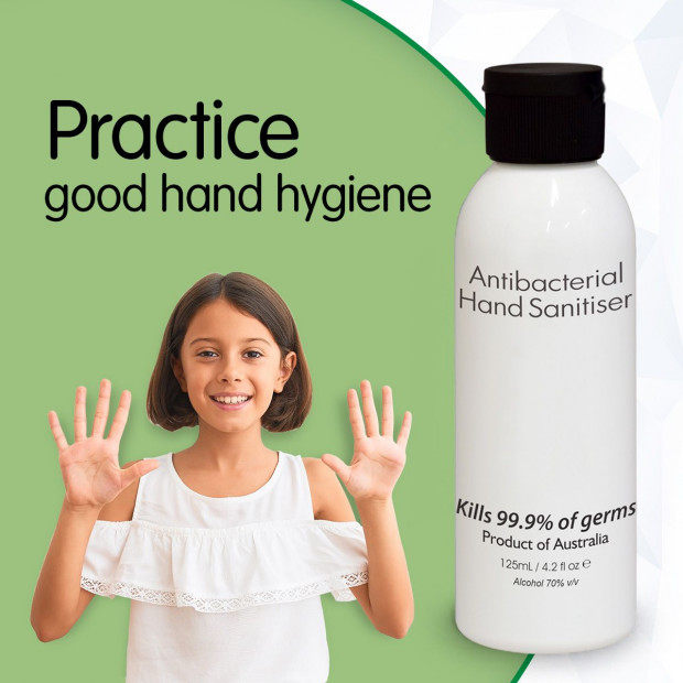 125ml Antibacterial Hand Sanitiser Sanitizer Gel Australian Made Image 5