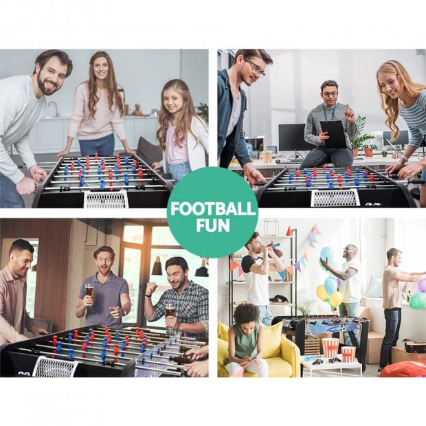 4FT Soccer Table Foosball Football Game Home Party Pub Size Kids Adult Image 4