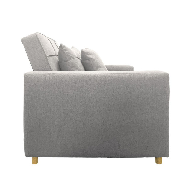 Suri 3-in-1 Convertible Lounge Chair Bed by Sarantino - Light Grey Image 8