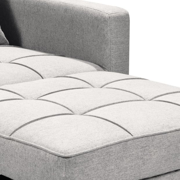 Suri 3-in-1 Convertible Lounge Chair Bed by Sarantino - Light Grey Image 9