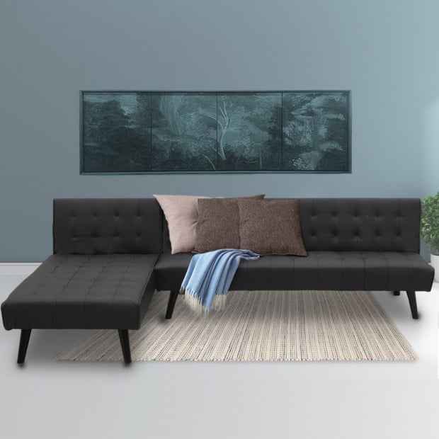 Alice Faux Leather Modular Sofa Bed, Leather Modular Sofa Bed