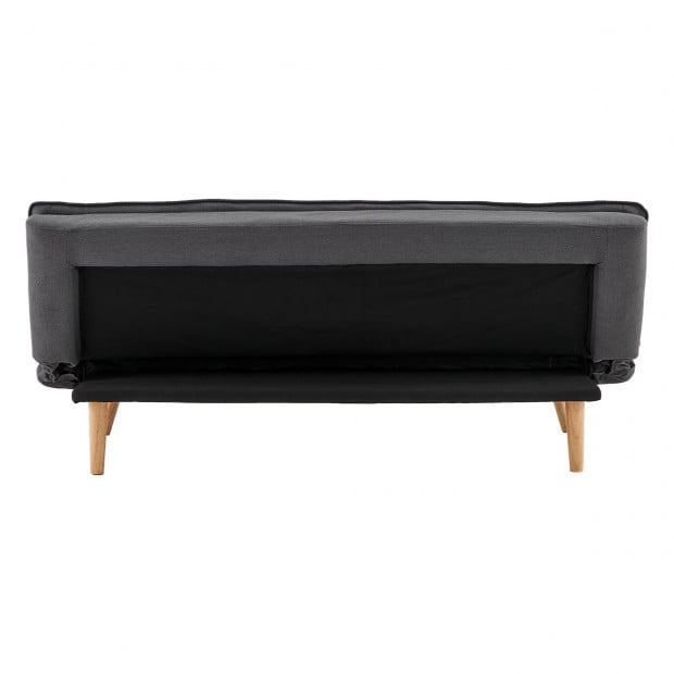 Cloud Plush Tufted Sofa Bed with Splayed Legs by Sarantino - Dark Grey Image 9
