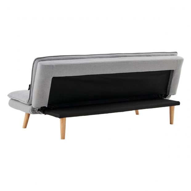 Cloud Plush Tufted Sofa Bed with Splayed Legs by Sarantino - Light Grey Image 7