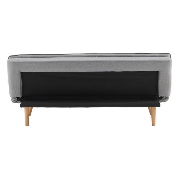 Cloud Plush Tufted Sofa Bed with Splayed Legs by Sarantino - Light Grey Image 8