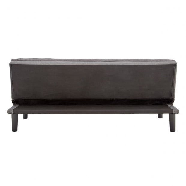 Selena 3-Seater Fabric Sofa Bed with Stitching by Sarantino - Dark Grey Image 8