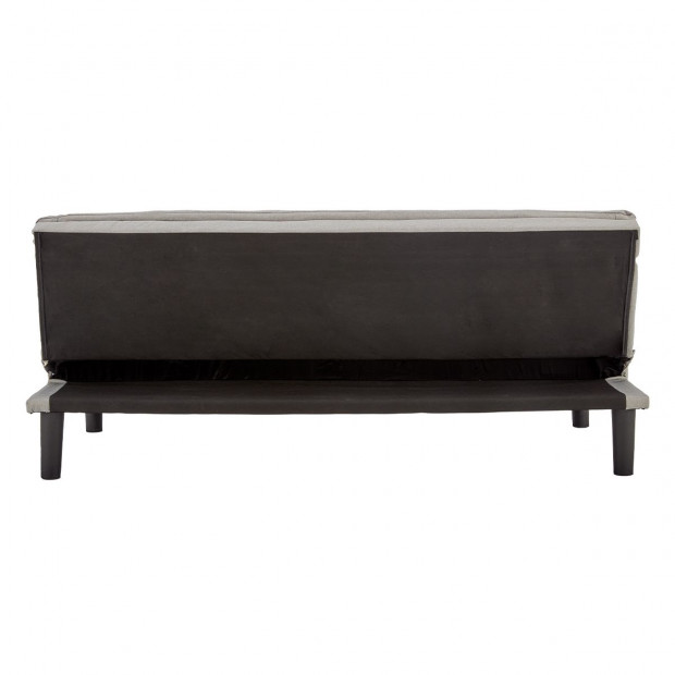 Selena 3-Seater Fabric Sofa Bed with Stitching by Sarantino - Light Grey Image 8
