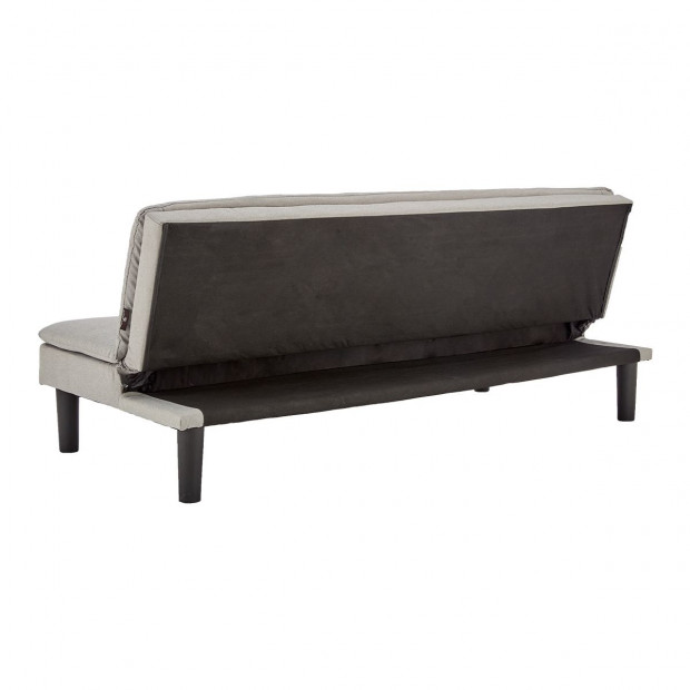 Selena 3-Seater Fabric Sofa Bed with Stitching by Sarantino - Light Grey Image 9