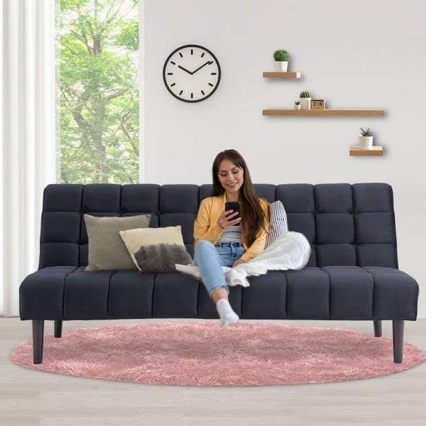 Florence Sofa Bed by Sarantino - Black Image 12