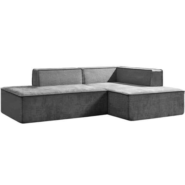 Sarantino Vani 3 Seater Modular Sofa Set - Dark Grey Image 8
