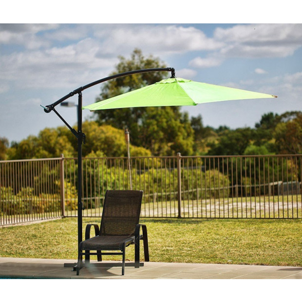 Sorrento Outdoor Living Cantilever Umbrella 2.7M - Green