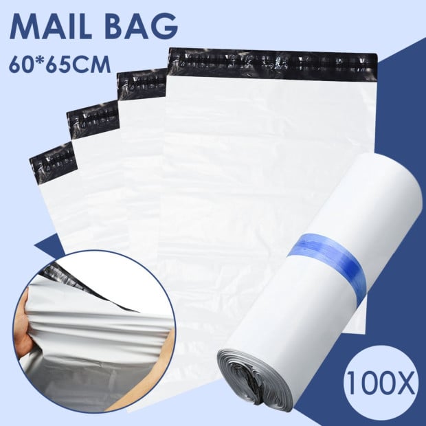100x Poly Post Mailer Plastic Satchel Self Sealing Courier Mail Bags Image 2