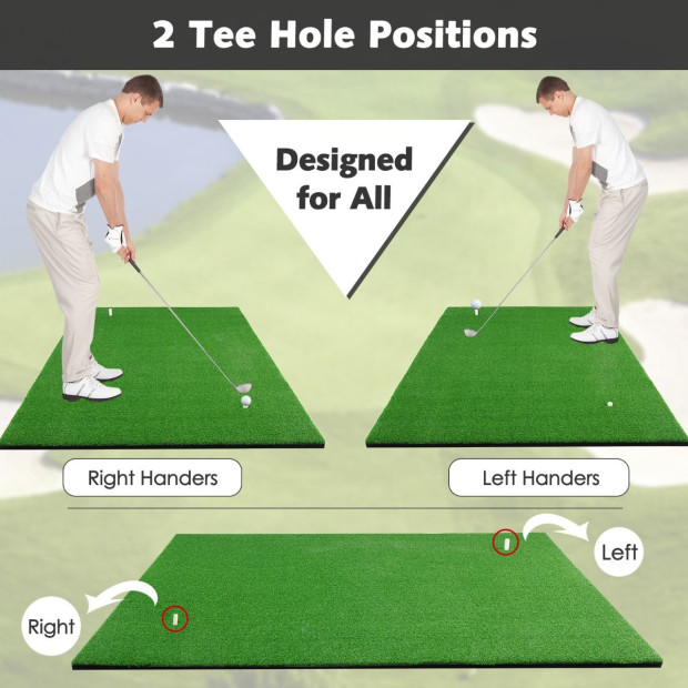 1.5m x 1m Golf Hitting Mat With Synthetic Turf Image 9