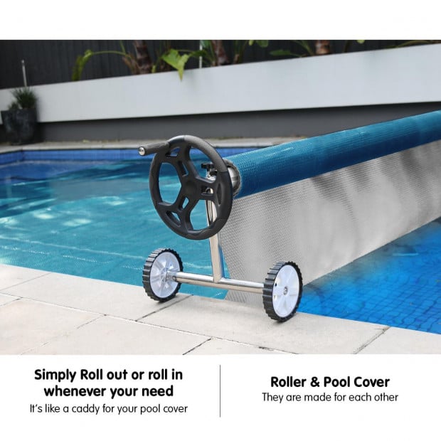 Hydroactive 500 Micron Solar Swimming Pool Cover - Blue Image 8