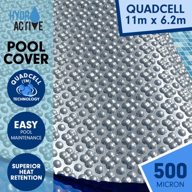 HydroActive QuadCell Swimming Pool Cover 500 Micron 6.2m x 11m