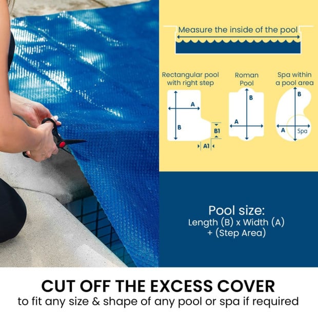 HydroActive QuadCell Swimming Pool Cover 500 Micron 6.4m x 12m Image 8
