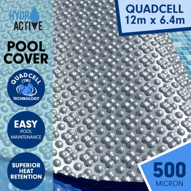 HydroActive QuadCell Swimming Pool Cover 500 Micron 6.4m x 12m
