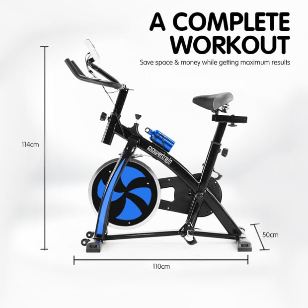 Powertrain XJ-91 Home Gym Exercise Bike - Blue Image 8