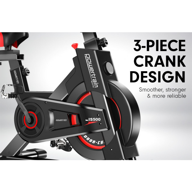 Powertrain IS-500 Heavy-Duty Exercise Bike - Black Image 4