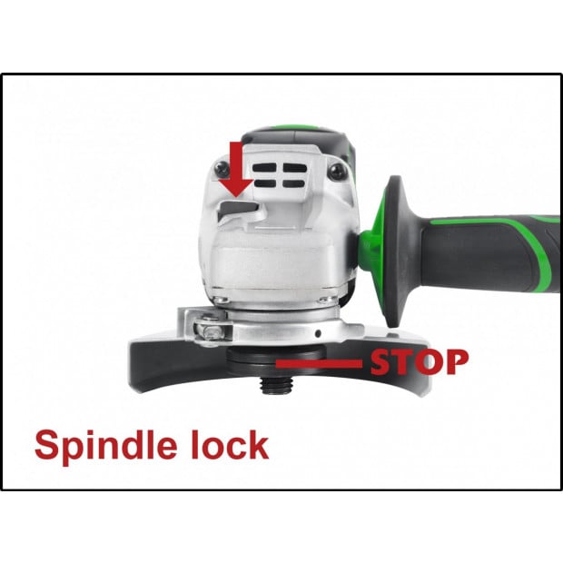 MATRIX 20V X-ONE Brushless Angle Grinder Skin Only - Green Image 4
