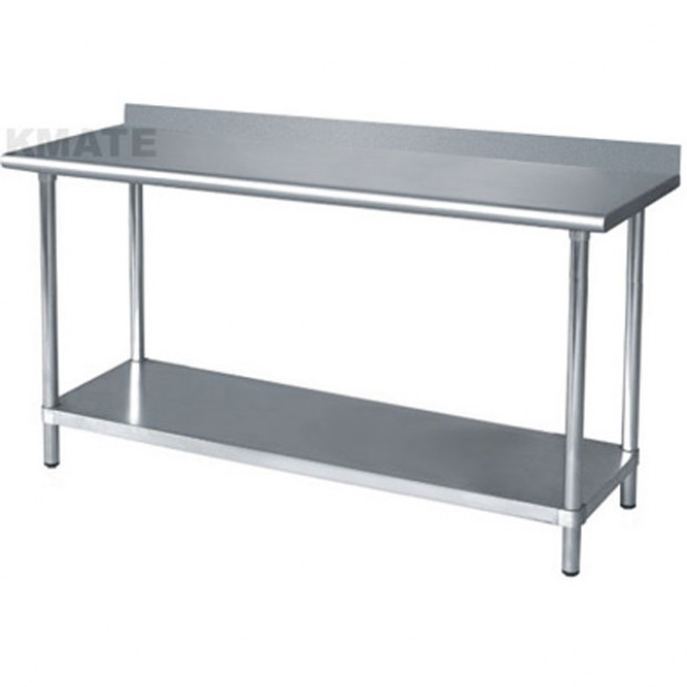 304 Stainless Steel splash back prep bench 760 x 1800
