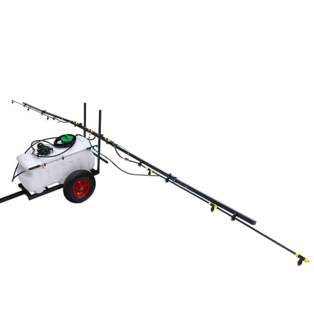 100L ATV Weed Sprayer 5M Boom Trailer Spot Spray Tank Farm Pump Image 3