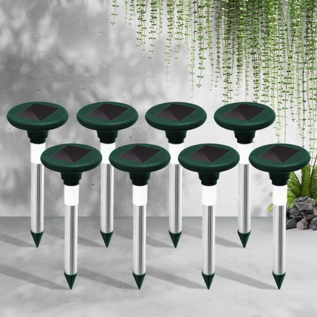 Snake Repeller 8X Solar LED Pulse Ultrasonic Pest Rodent Repellent Image 7