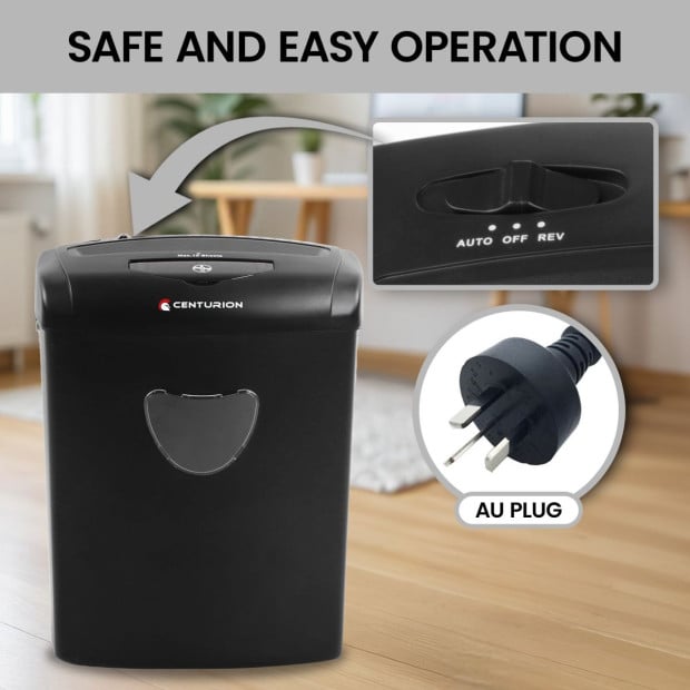 Centurion 21L Cross-Cut Office Shredder 10-Sheet Paper, CD & Credit Card Security Image 12
