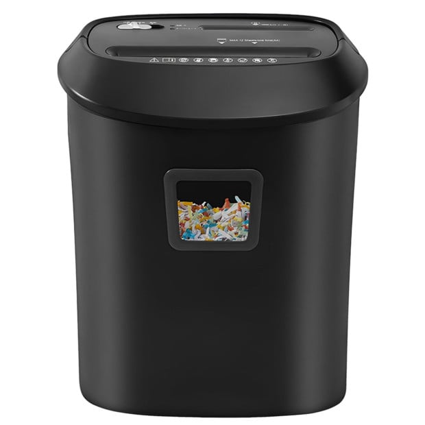 Centurion 25L 12-Sheet Paper Shredder Electric Cross-Cut Home & Office Cutter Image 3
