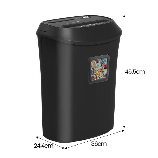 Centurion 25L 12-Sheet Paper Shredder Electric Cross-Cut Home & Office Cutter Image 7