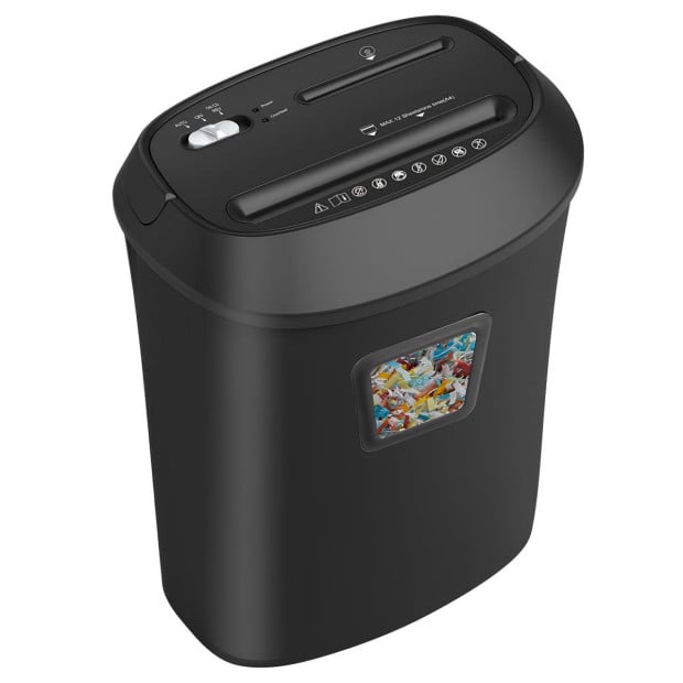 Centurion 25L 12-Sheet Paper Shredder Electric Cross-Cut Home & Office Cutter Image 11