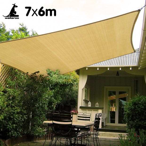 Wallaroo Shade sail 7x6m rectangle
