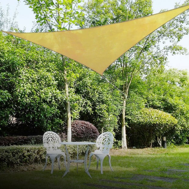 Wallaroo Triangular Shade Sail: 3.6 x 3.6 x 3.6m - Sand Image 3