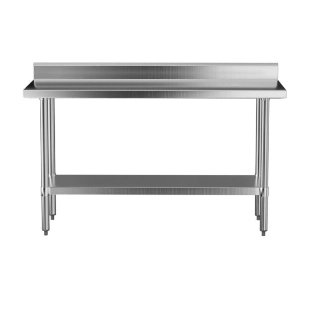 Stainless Steel Kitchen Bench W/ Splashback 1500x600mm 430 Image 3