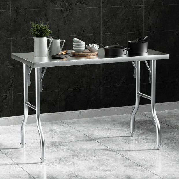 Stainless Steel Kitchen Benches Work Foldable 430 Image 5