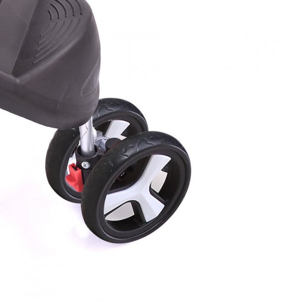 Deluxe Foldable Dog Cat Pet Stroller Travel Carrier Black Image 5