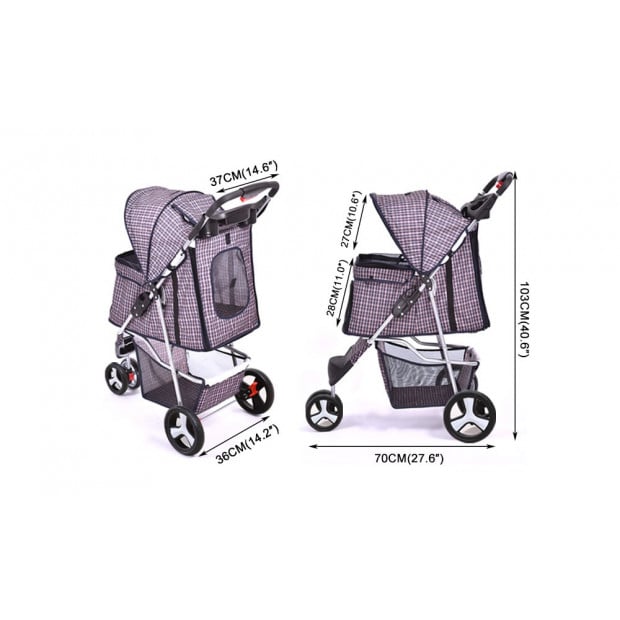 Pet Stroller Dog Cat Puppy Jogger Image 6