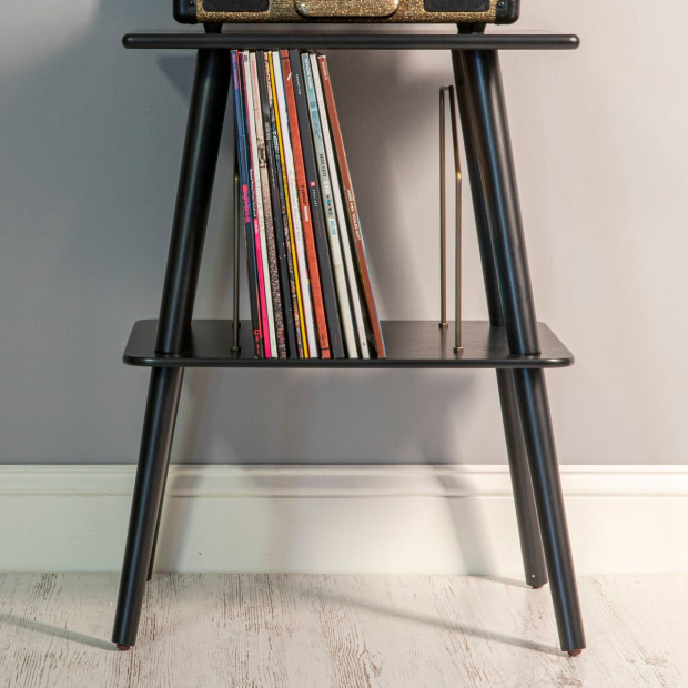 Crosley Voyager Bluetooth Turntable Entertainment Stand Bundle - Dune Image 5