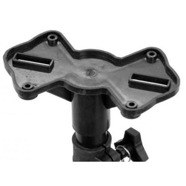Pair adjustable tripod PA speaker stands Image 2