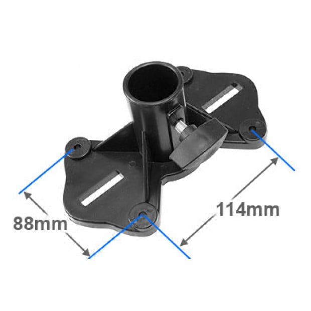 Pair adjustable tripod PA speaker stands Image 3