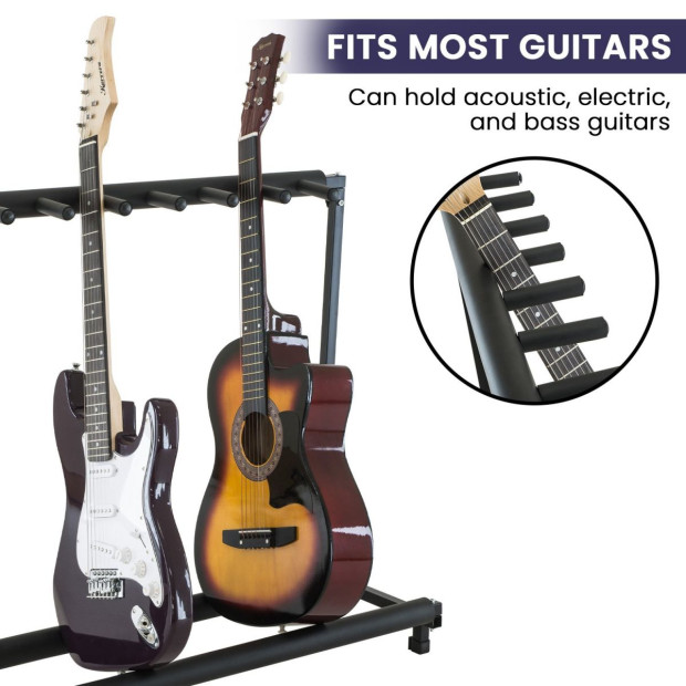 Karrera Steel Multi Guitar Stand for 7 Guitars Image 11