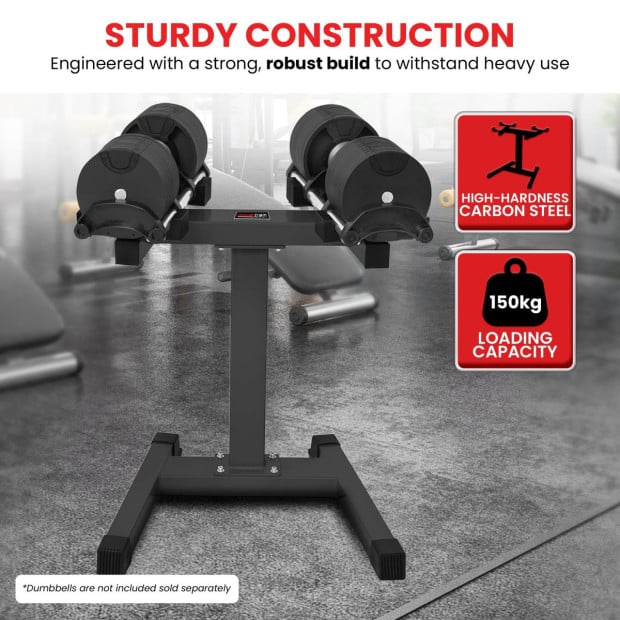 Powertrain 150KG Adjustable Eon Dumbbell Stand Image 7