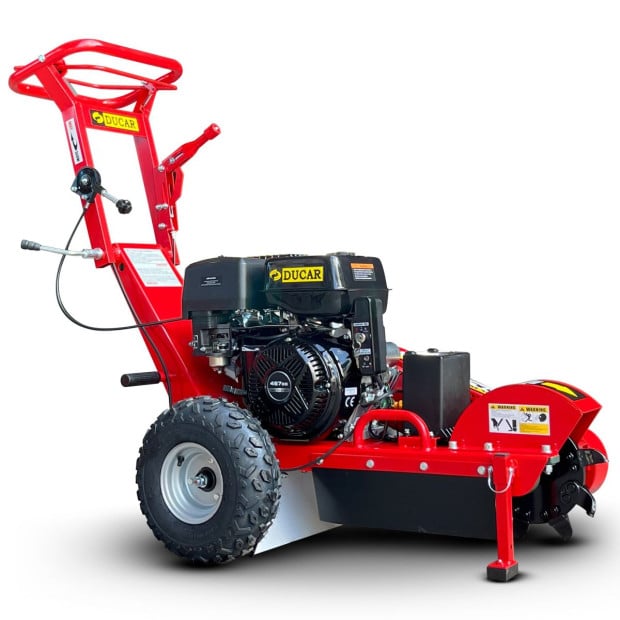 Ducar Stump Grinder 457cc 18HP Petrol Engine with Key Start & Tungsten Carbide Teeth Image 2
