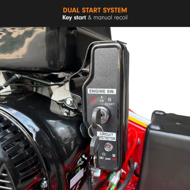 Ducar Stump Grinder 457cc 18HP Petrol Engine with Key Start & Tungsten Carbide Teeth Image 8