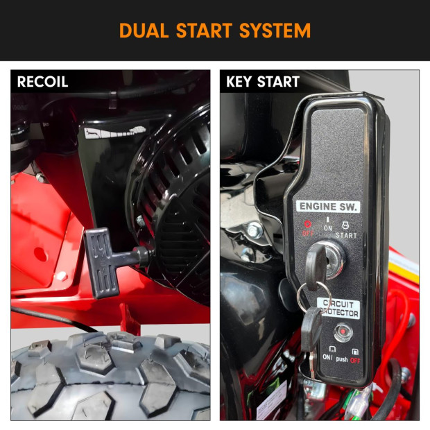 Ducar Stump Grinder 457cc 18HP Petrol Engine with Key Start & Tungsten Carbide Teeth Image 8