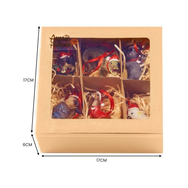 Aussie Animals Pack of 6 Christmas Baubles Decoration Gift Pack Image 5