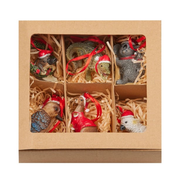 Aussie Animals Pack of 6 Christmas Baubles Decoration Gift Pack Image 6