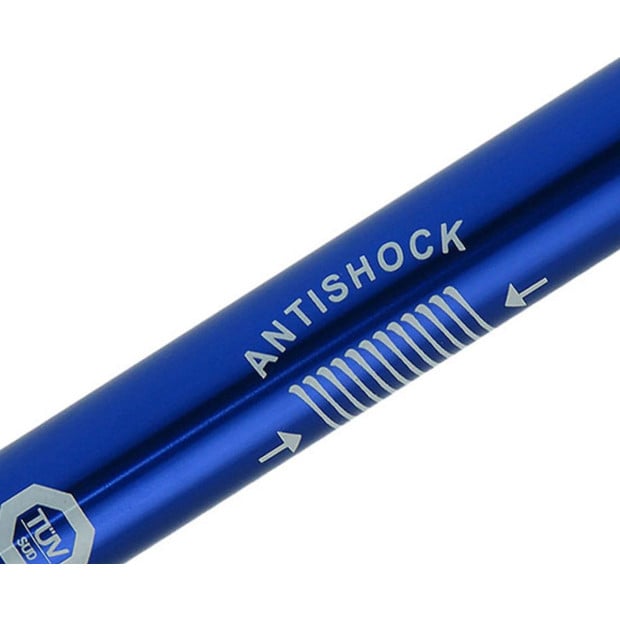 Anti-Shock Trekking Hiking Walking Poles Sticks Pair - Blue Image 4