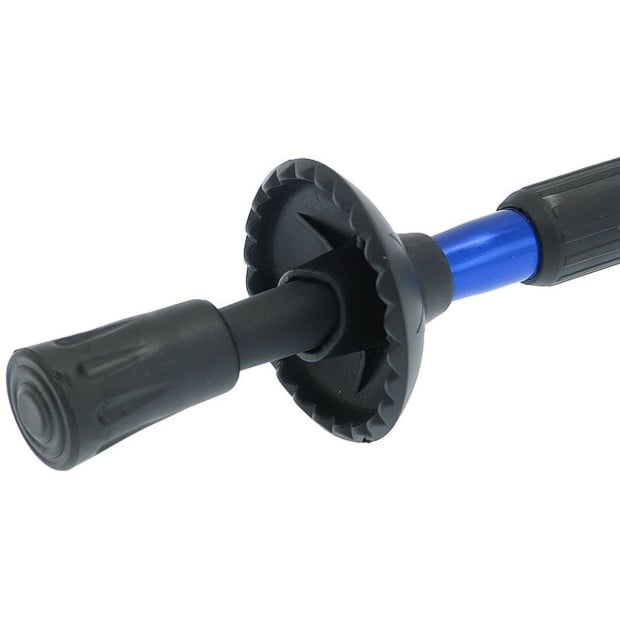 Anti-Shock Trekking Hiking Walking Poles Sticks Pair - Blue Image 7
