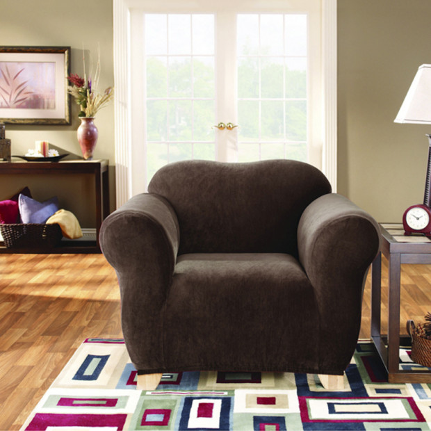 Sure Fit Armchair Pearson Sofa Cover - Coffee