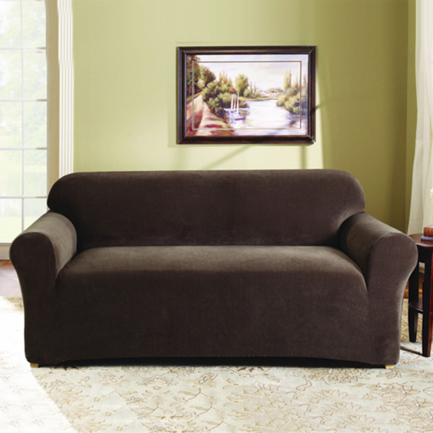 Sure Fit 2 Seater Pearson Sofa Cover - Coffee
